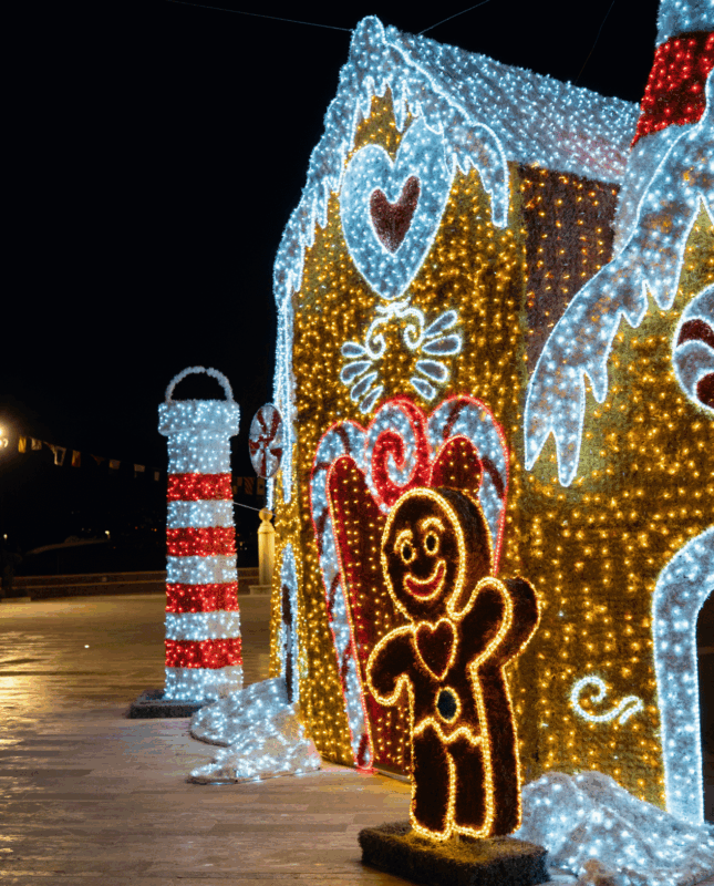 Installazione luminosa urbana Meta Lux per un progetto internazionale